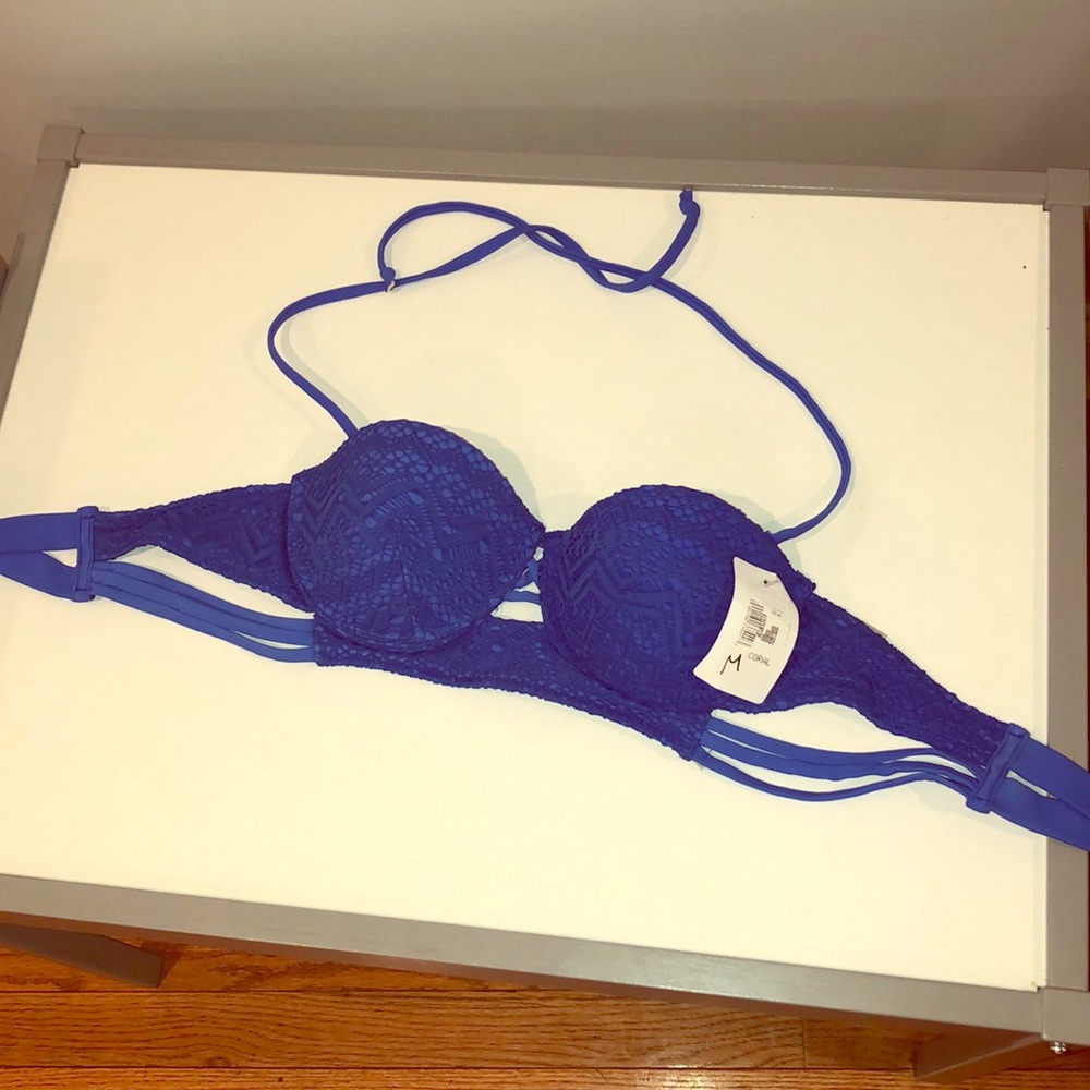 **Brand New** Cobalt Blue, Padded, Bikini Top